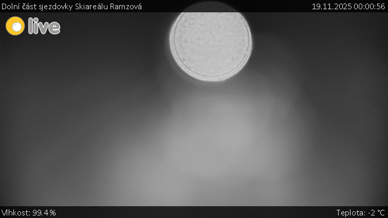 Horské atrakce Ramzová - Dolní část sjezdovky Skiareálu Ramzová - 19.11.2025 v 00:00