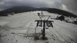 Dolní část sjezdovky Skiareálu Ramzová