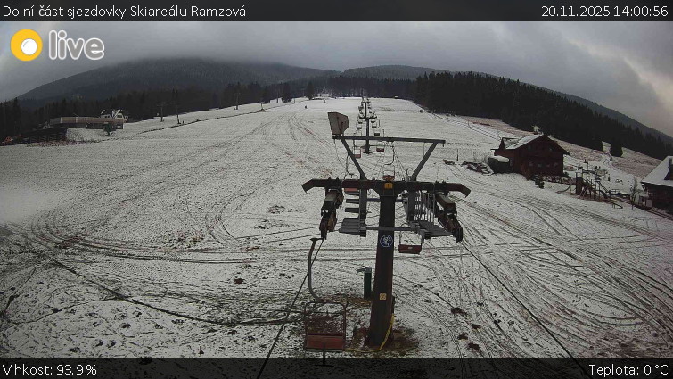 Horské atrakce Ramzová - Dolní část sjezdovky Skiareálu Ramzová - 20.11.2025 v 14:00