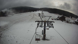 Dolní část sjezdovky Skiareálu Ramzová