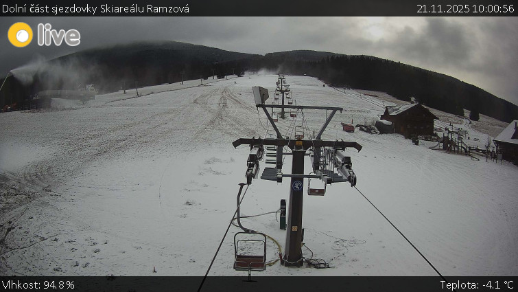Horské atrakce Ramzová - Dolní část sjezdovky Skiareálu Ramzová - 21.11.2025 v 10:00