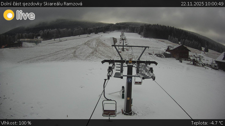 Horské atrakce Ramzová - Dolní část sjezdovky Skiareálu Ramzová - 22.11.2025 v 10:00