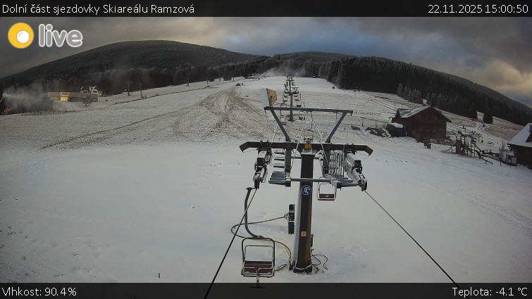 Horské atrakce Ramzová - Dolní část sjezdovky Skiareálu Ramzová - 22.11.2025 v 15:00