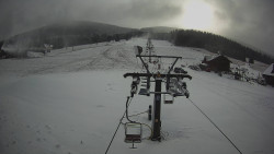 Dolní část sjezdovky Skiareálu Ramzová