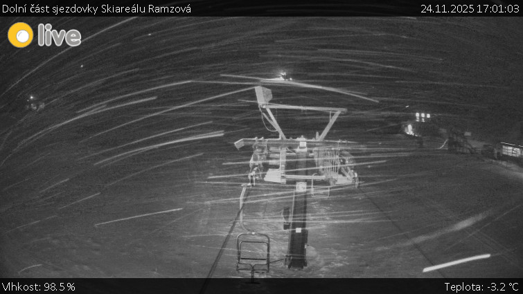 Horské atrakce Ramzová - Dolní část sjezdovky Skiareálu Ramzová - 24.11.2025 v 17:01