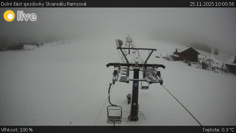 Horské atrakce Ramzová - Dolní část sjezdovky Skiareálu Ramzová - 25.11.2025 v 10:00