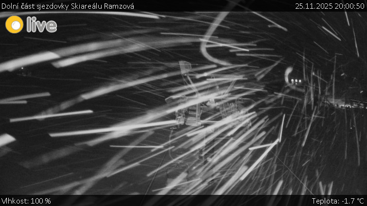 Horské atrakce Ramzová - Dolní část sjezdovky Skiareálu Ramzová - 25.11.2025 v 20:00