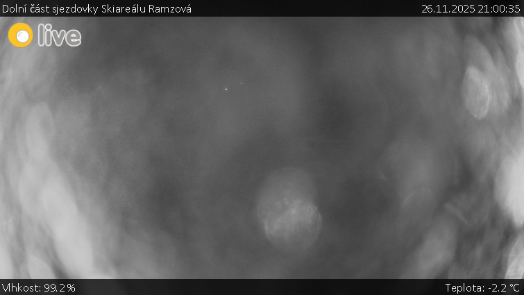 Horské atrakce Ramzová - Dolní část sjezdovky Skiareálu Ramzová - 26.11.2025 v 21:00