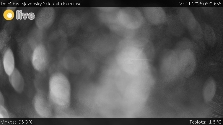 Horské atrakce Ramzová - Dolní část sjezdovky Skiareálu Ramzová - 27.11.2025 v 03:00