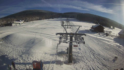 Dolní část sjezdovky Skiareálu Ramzová