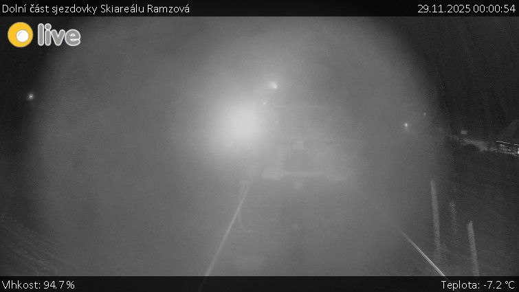 Horské atrakce Ramzová - Dolní část sjezdovky Skiareálu Ramzová - 29.11.2025 v 00:00