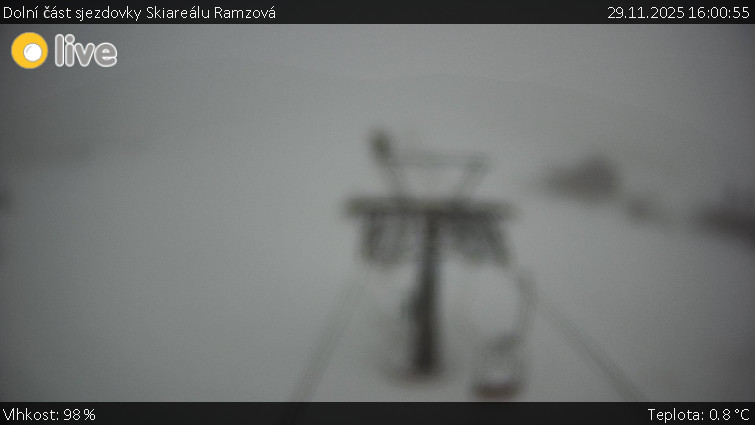 Horské atrakce Ramzová - Dolní část sjezdovky Skiareálu Ramzová - 29.11.2025 v 16:00