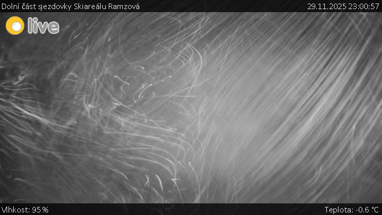 Horské atrakce Ramzová - Dolní část sjezdovky Skiareálu Ramzová - 29.11.2025 v 23:00