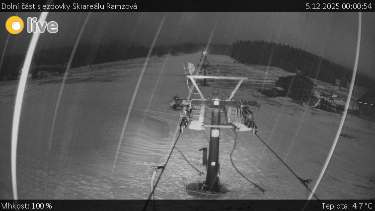 Horské atrakce Ramzová - Dolní část sjezdovky Skiareálu Ramzová - 5.12.2025 v 00:00