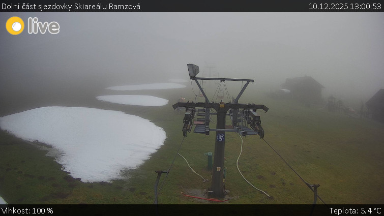 Horské atrakce Ramzová - Dolní část sjezdovky Skiareálu Ramzová - 10.12.2025 v 13:00