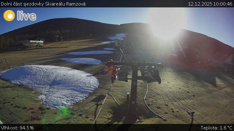 Horské atrakce Ramzová - Dolní část sjezdovky Skiareálu Ramzová - 12.12.2025 v 10:00