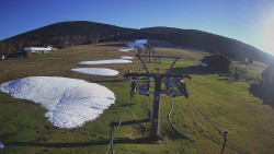 Dolní část sjezdovky Skiareálu Ramzová