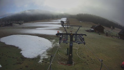 Dolní část sjezdovky Skiareálu Ramzová