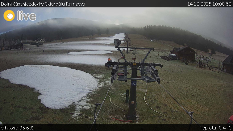 Horské atrakce Ramzová - Dolní část sjezdovky Skiareálu Ramzová - 14.12.2025 v 10:00