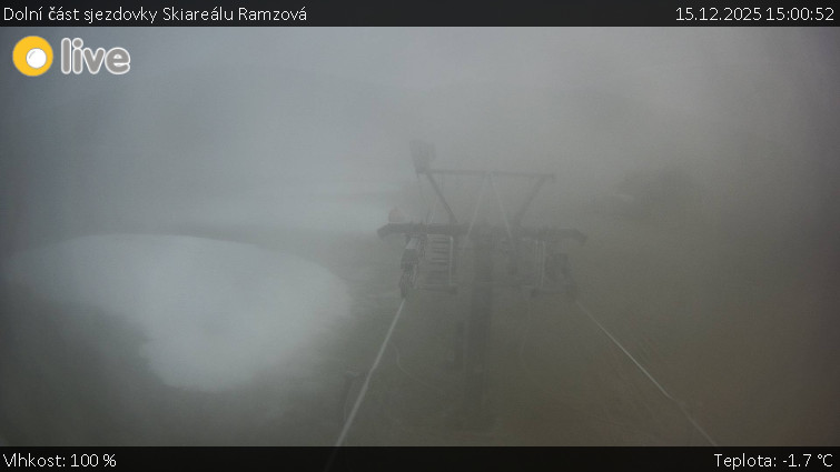 Horské atrakce Ramzová - Dolní část sjezdovky Skiareálu Ramzová - 15.12.2025 v 15:00