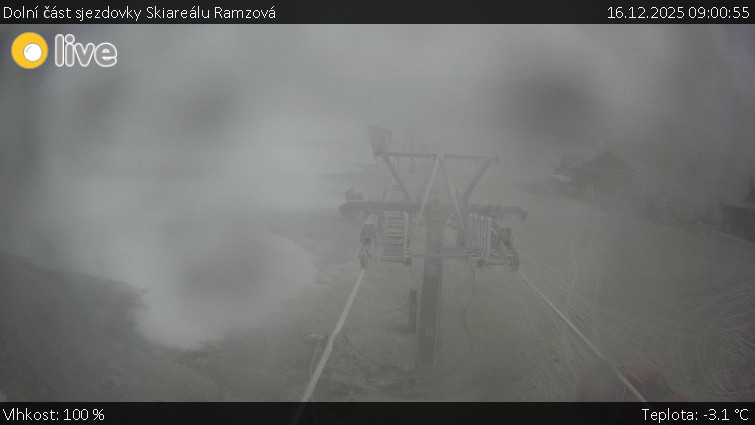 Horské atrakce Ramzová - Dolní část sjezdovky Skiareálu Ramzová - 16.12.2025 v 09:00