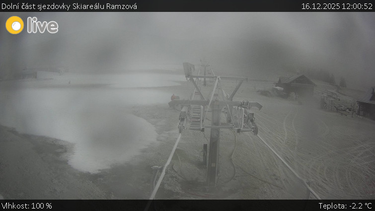 Horské atrakce Ramzová - Dolní část sjezdovky Skiareálu Ramzová - 16.12.2025 v 12:00