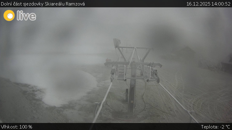 Horské atrakce Ramzová - Dolní část sjezdovky Skiareálu Ramzová - 16.12.2025 v 14:00