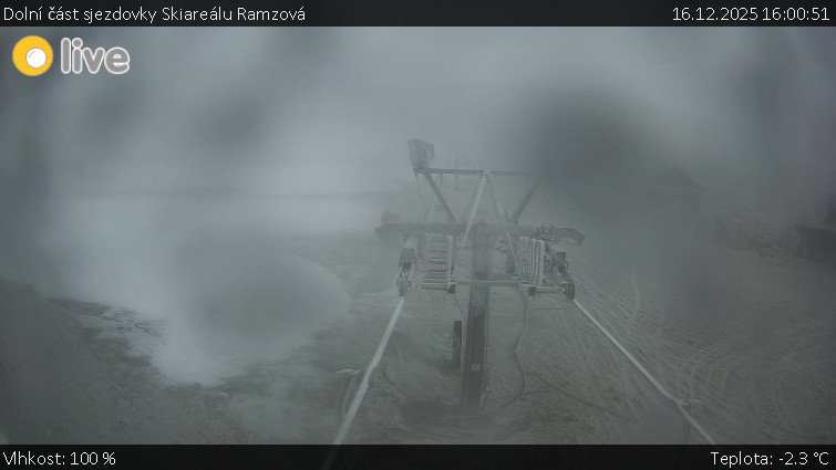 Horské atrakce Ramzová - Dolní část sjezdovky Skiareálu Ramzová - 16.12.2025 v 16:00