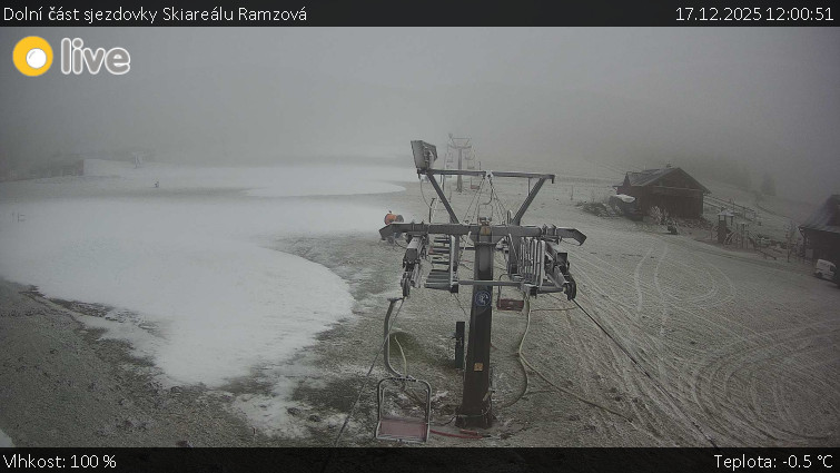 Horské atrakce Ramzová - Dolní část sjezdovky Skiareálu Ramzová - 17.12.2025 v 12:00