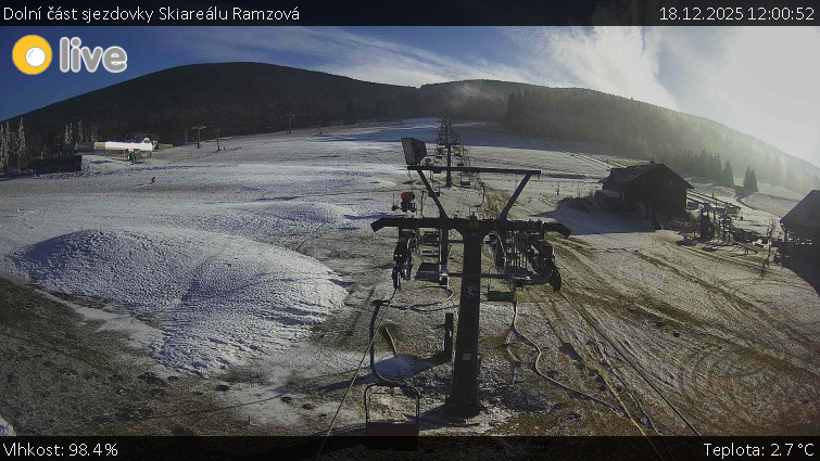 Horské atrakce Ramzová - Dolní část sjezdovky Skiareálu Ramzová - 18.12.2025 v 12:00