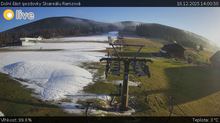 Horské atrakce Ramzová - Dolní část sjezdovky Skiareálu Ramzová - 18.12.2025 v 14:00