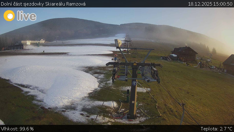 Horské atrakce Ramzová - Dolní část sjezdovky Skiareálu Ramzová - 18.12.2025 v 15:00