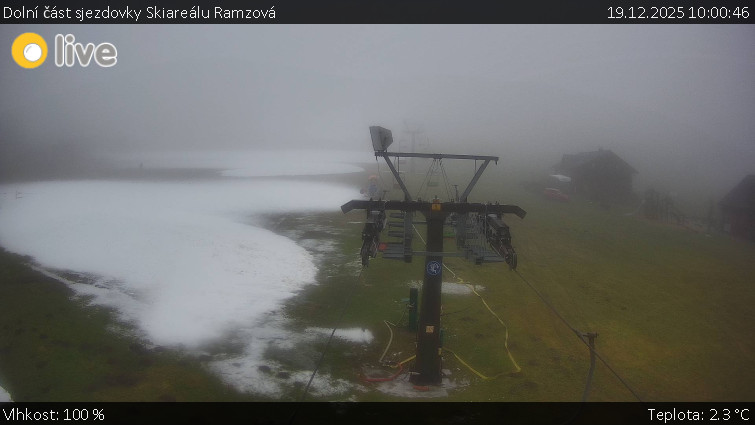Horské atrakce Ramzová - Dolní část sjezdovky Skiareálu Ramzová - 19.12.2025 v 10:00