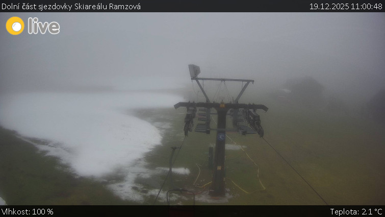 Horské atrakce Ramzová - Dolní část sjezdovky Skiareálu Ramzová - 19.12.2025 v 11:00