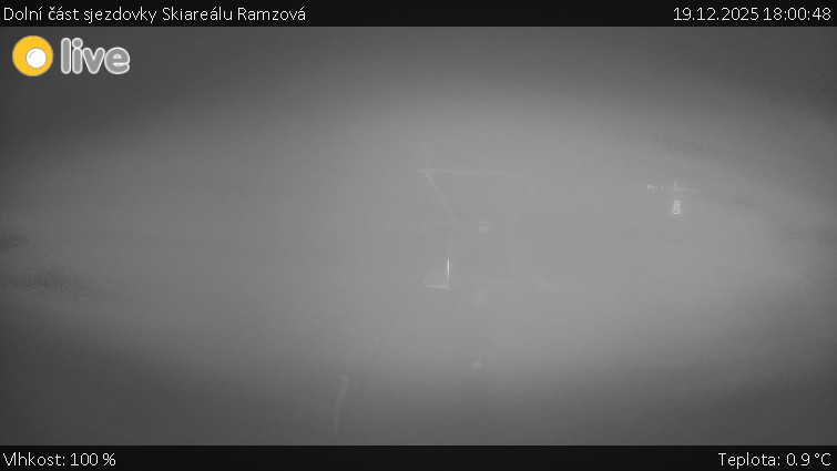Horské atrakce Ramzová - Dolní část sjezdovky Skiareálu Ramzová - 19.12.2025 v 18:00