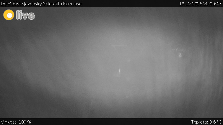 Horské atrakce Ramzová - Dolní část sjezdovky Skiareálu Ramzová - 19.12.2025 v 20:00