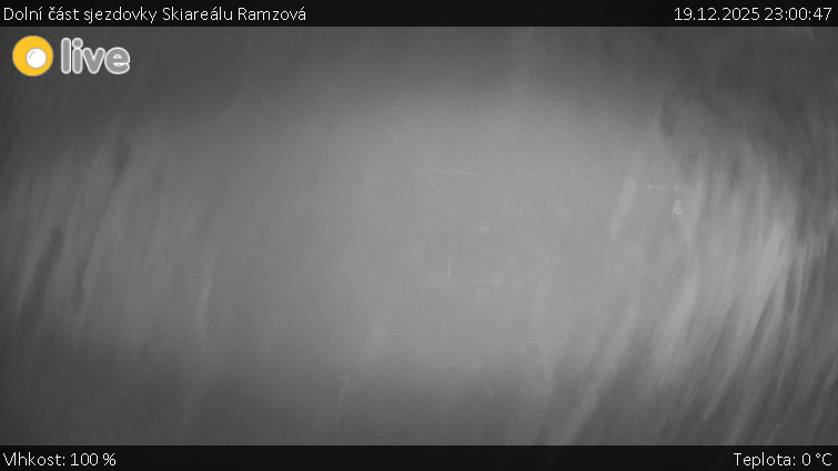 Horské atrakce Ramzová - Dolní část sjezdovky Skiareálu Ramzová - 19.12.2025 v 23:00