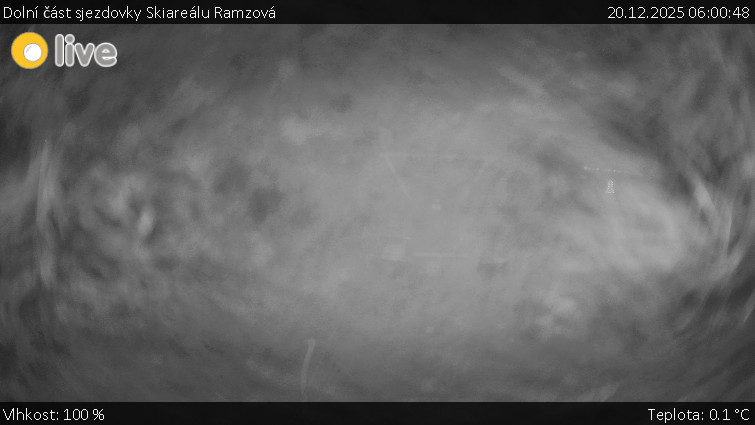 Horské atrakce Ramzová - Dolní část sjezdovky Skiareálu Ramzová - 20.12.2025 v 06:00