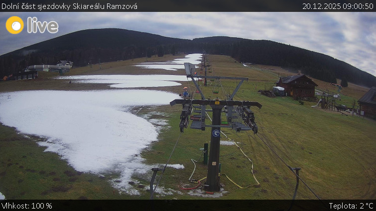 Horské atrakce Ramzová - Dolní část sjezdovky Skiareálu Ramzová - 20.12.2025 v 09:00
