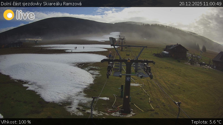 Horské atrakce Ramzová - Dolní část sjezdovky Skiareálu Ramzová - 20.12.2025 v 11:00