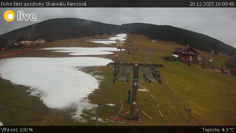 Horské atrakce Ramzová - Dolní část sjezdovky Skiareálu Ramzová - 20.12.2025 v 16:00