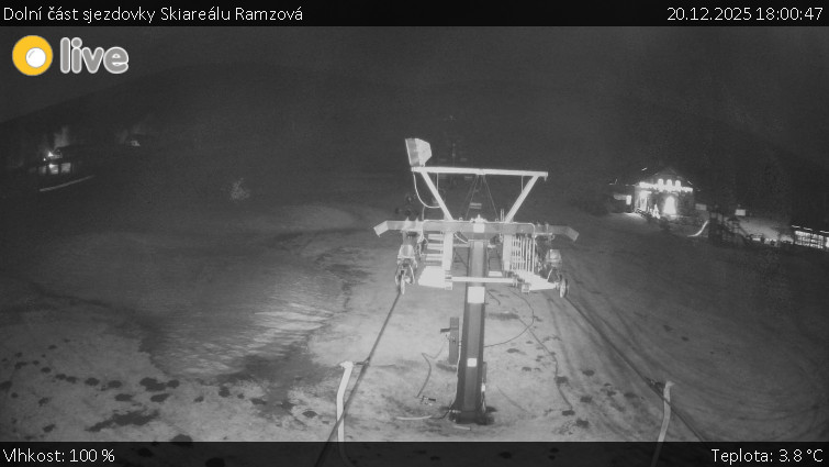 Horské atrakce Ramzová - Dolní část sjezdovky Skiareálu Ramzová - 20.12.2025 v 18:00