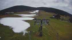 Dolní část sjezdovky Skiareálu Ramzová