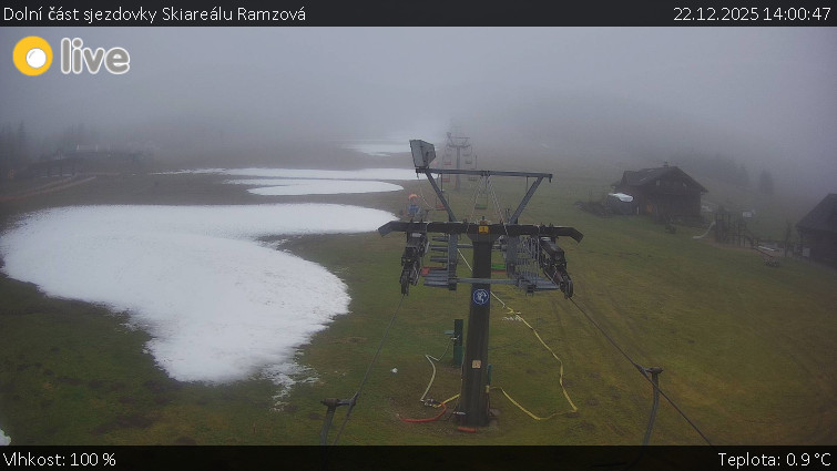 Horské atrakce Ramzová - Dolní část sjezdovky Skiareálu Ramzová - 22.12.2025 v 14:00