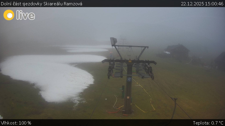 Horské atrakce Ramzová - Dolní část sjezdovky Skiareálu Ramzová - 22.12.2025 v 15:00