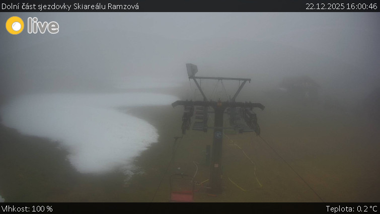 Horské atrakce Ramzová - Dolní část sjezdovky Skiareálu Ramzová - 22.12.2025 v 16:00