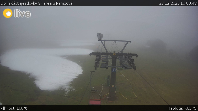 Horské atrakce Ramzová - Dolní část sjezdovky Skiareálu Ramzová - 23.12.2025 v 10:00