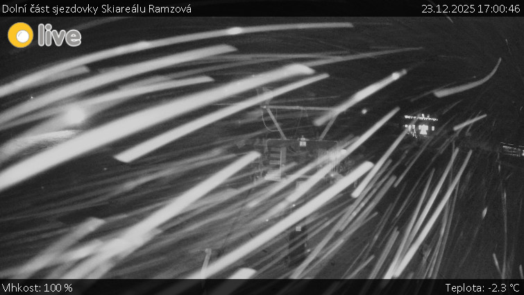 Horské atrakce Ramzová - Dolní část sjezdovky Skiareálu Ramzová - 23.12.2025 v 17:00