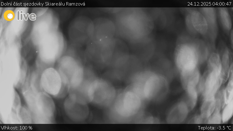 Horské atrakce Ramzová - Dolní část sjezdovky Skiareálu Ramzová - 24.12.2025 v 04:00