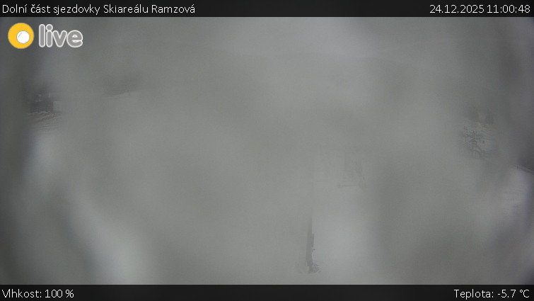 Horské atrakce Ramzová - Dolní část sjezdovky Skiareálu Ramzová - 24.12.2025 v 11:00